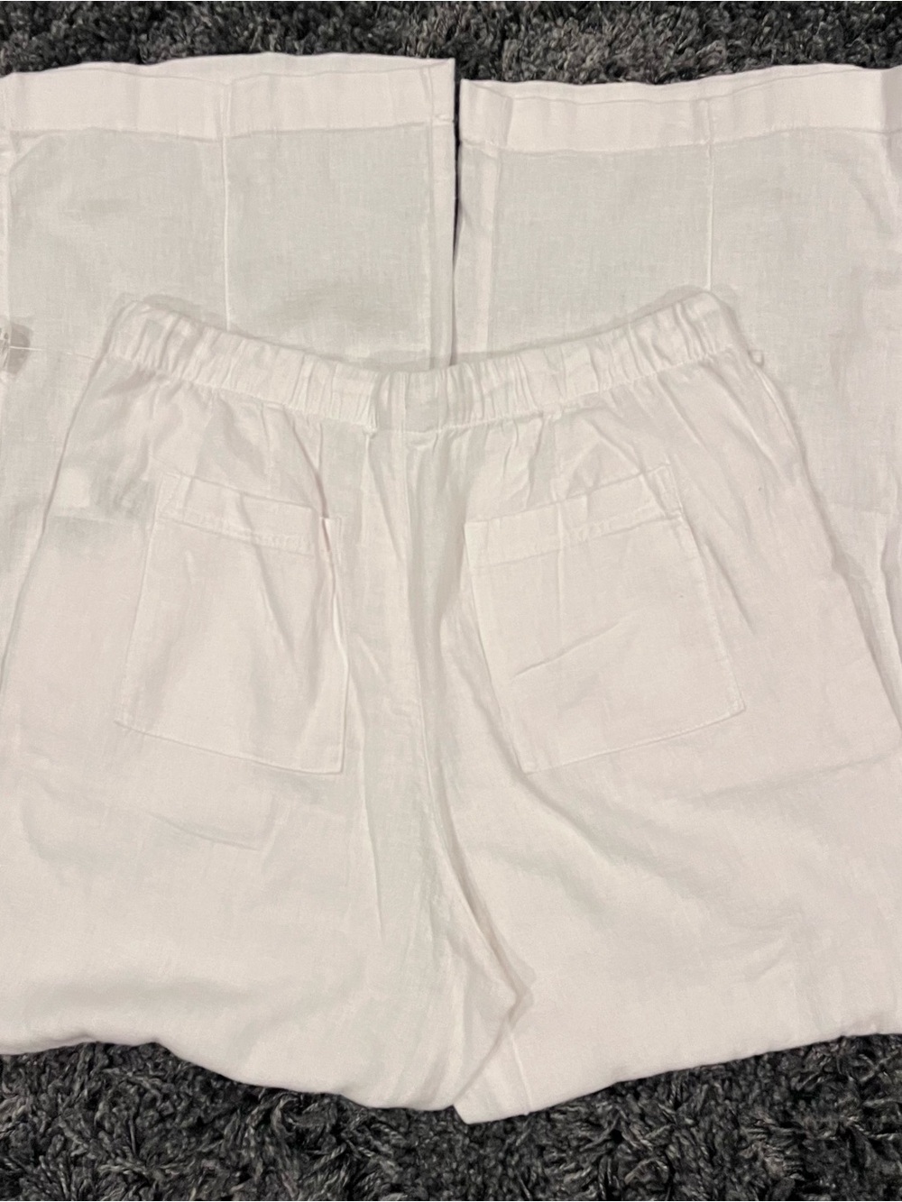 🌸NWT GAP WHITE WIDE LEG PULL ON LINEN PANTS SIZE SMALL🌸 - Picture 5 of 5